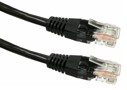 TB Touch Patch kabel, UTP, RJ45, cat5e, 7,5m, černý - obrázek produktu