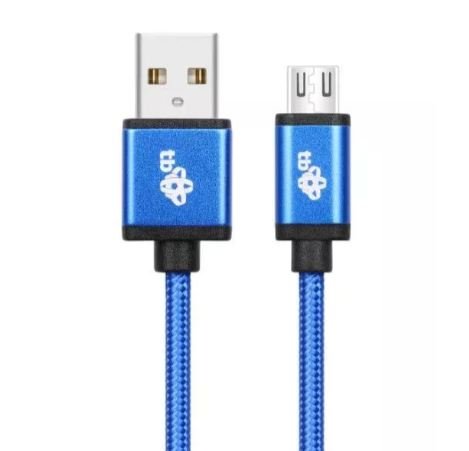 TB Touch USB - micro USB kabel, 2m, modrý - obrázek produktu