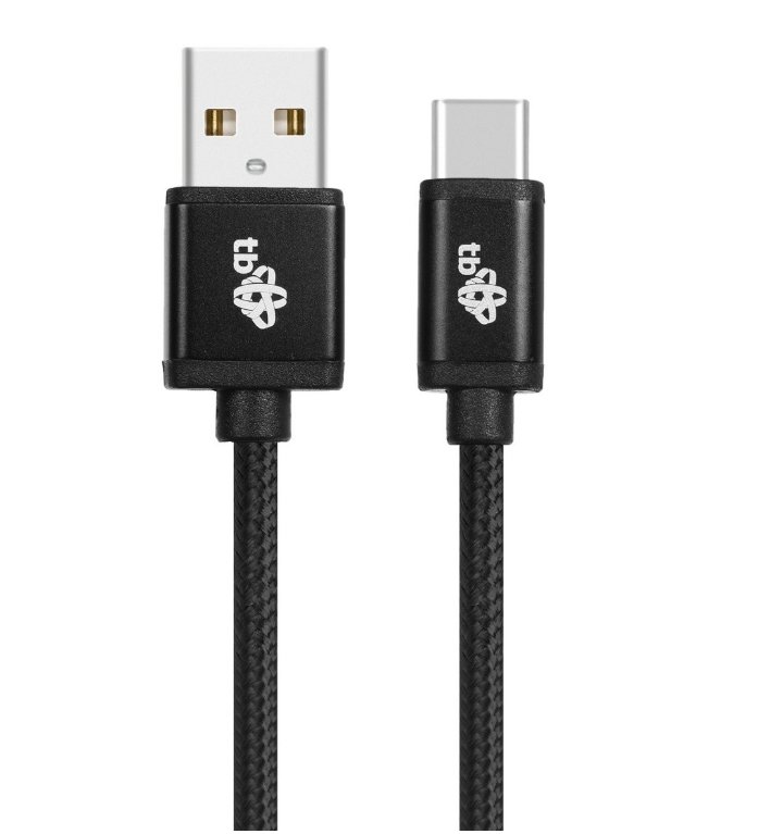 TB Touch USB - USB C kabel, 1,5m, černý - obrázek č. 1