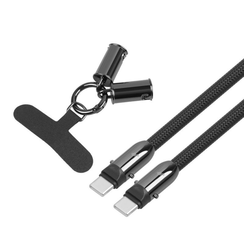 TB USB-C 2v1 kabel, 1.2m, černý - obrázek č. 2