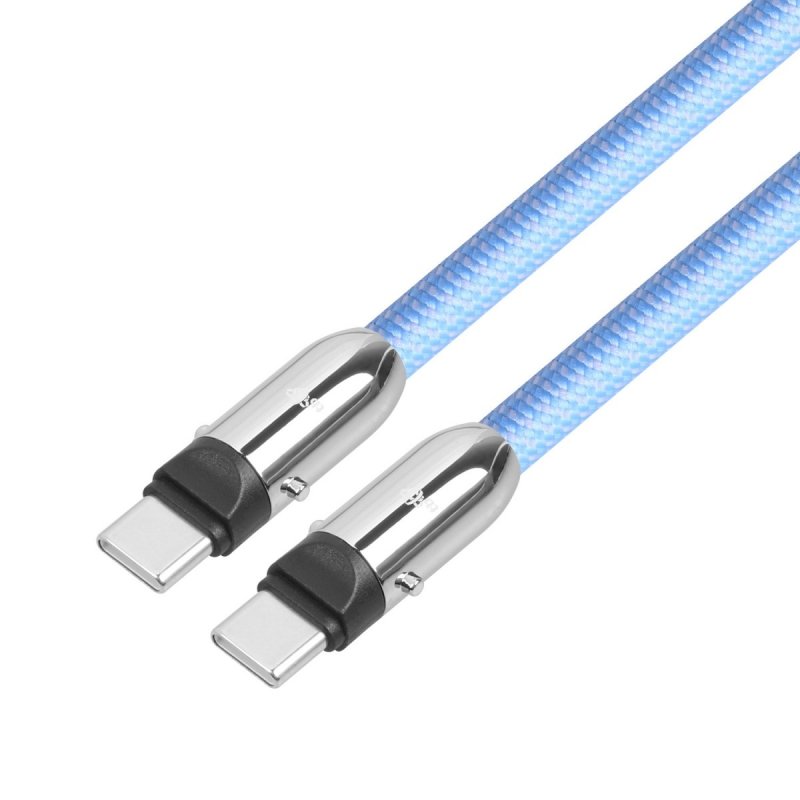 TB USB-C 2v1 kabel, 1m, modrý - obrázek č. 2