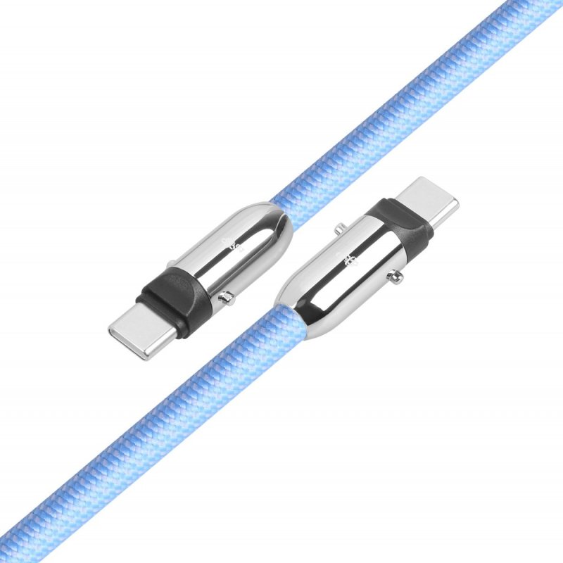 TB USB-C 2v1 kabel, 1m, modrý - obrázek č. 1
