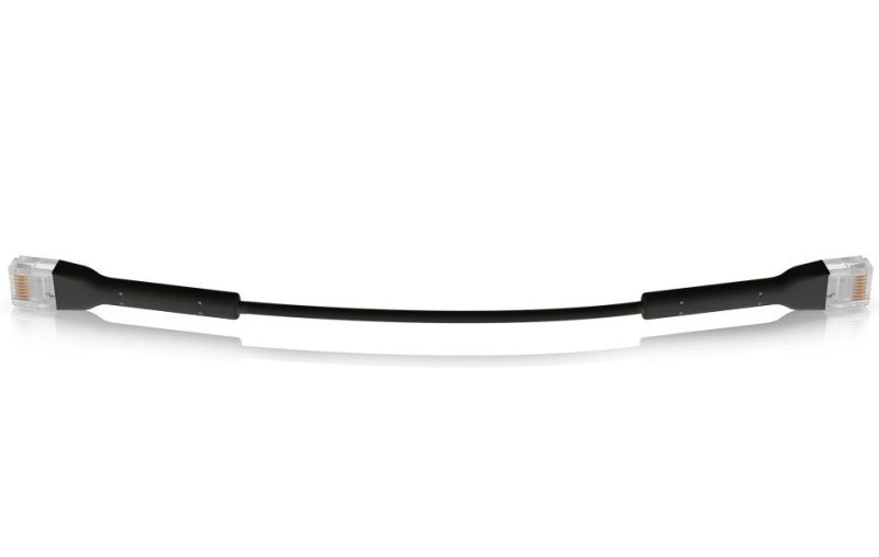 Ubiquiti U-Cable-PATCH-RJ45-BK, Ethernet Patch Kabel, 0,1m (0,22m s konektory), Cat6, černý - obrázek č. 2