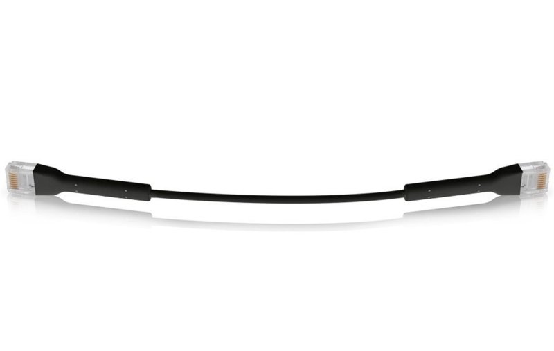 Ubiquiti U-Cable-Patch-RJ45-BK-50, Ethernet Patch Kabel, 0,1m (0,22m s konektory),Cat6, černý (50ks) - obrázek č. 2