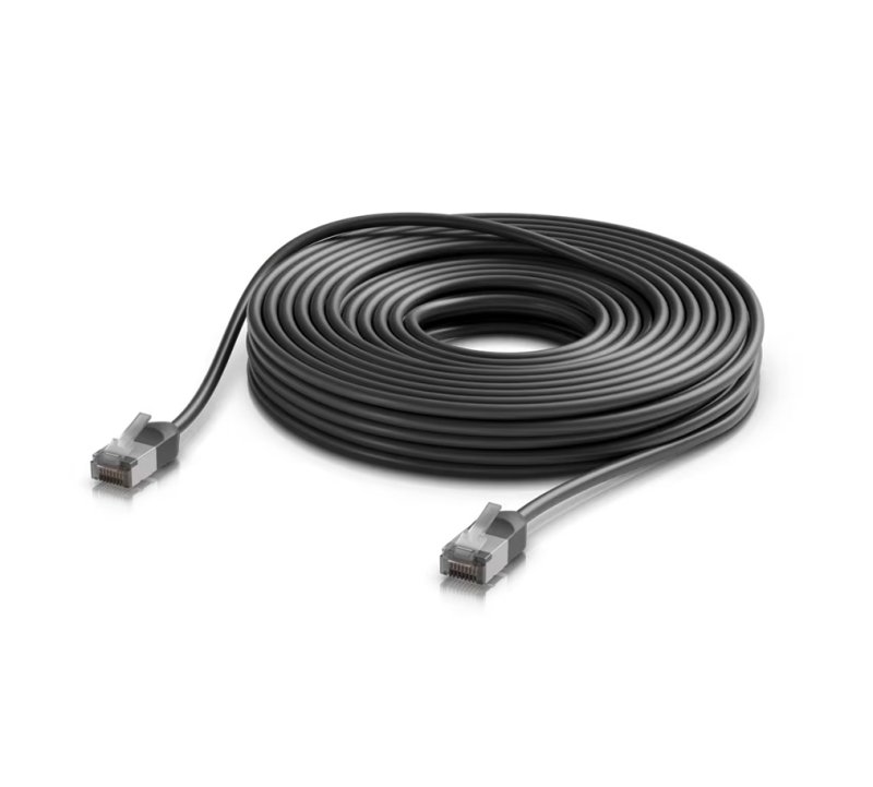 Ubiquiti UACC-Cable-Patch-Outdoor-C6A-15M-BK, UniFi Premium Patch Cable Outdoor, 15m, černá - obrázek produktu