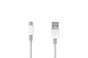 Verbatim MircoB USB kabel,Sync & Charge,1m,silver - obrázek produktu