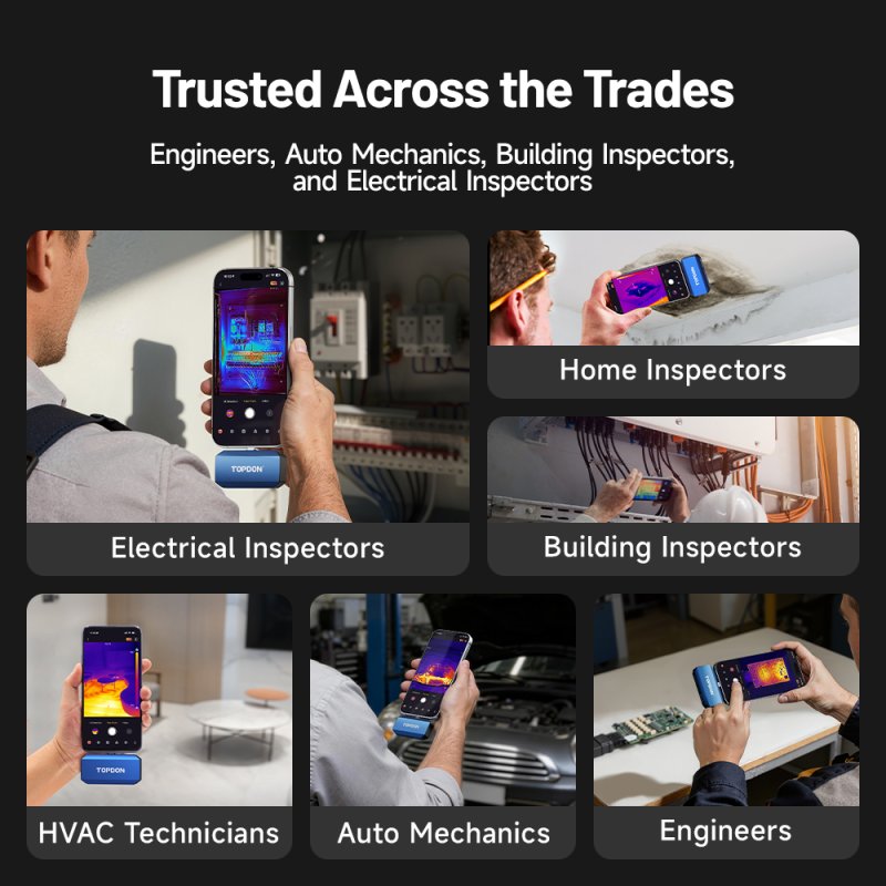 TOPDON termální infrakamera TC001 Max / AI asistent / 512x384 / iOS / Android / Windows / 1,5MP / USB-C - obrázek č. 1