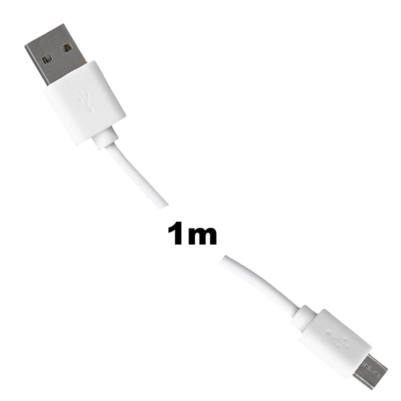 WE Datový kabel micro USB 100cm bílý - obrázek č. 3