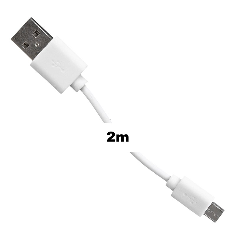 WE Datový kabel micro USB 200cm bílý - obrázek č. 3