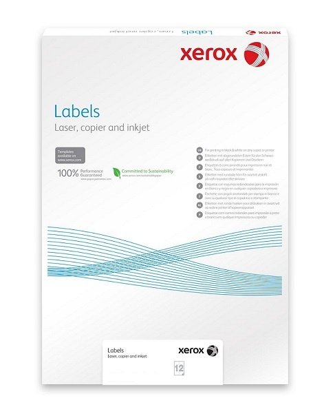 Xerox PNT Label - Gloss White PaperBack A4 100 lis - obrázek produktu