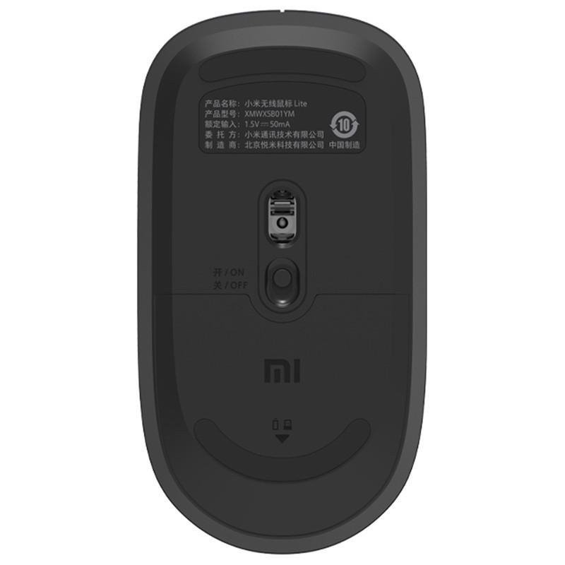 Xiaomi Wirelles Mouse Lite/ Kancelářská/ Optická/ Bezdrátová USB/ Černá - obrázek č. 2