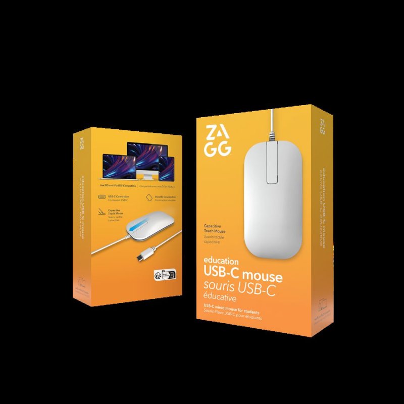 Wired USB-C Mouse Apple Education Silver UK - obrázek produktu