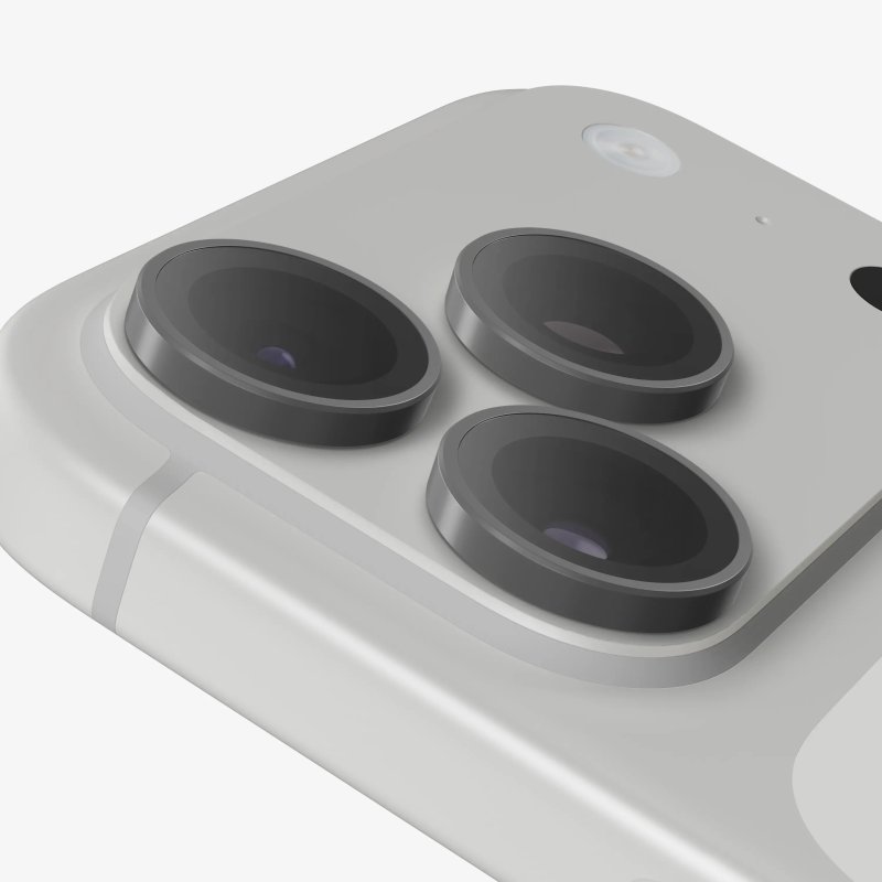 Glass Elite Anti-Reflective Camera Rings for Apple iPhone 18 Pro Max  /  18 Pro - Silver - obrázek produktu