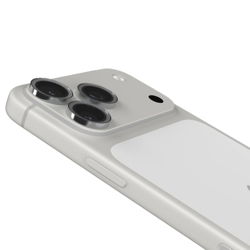 Glass Elite Anti-Reflective Camera Rings for Apple iPhone 18 Pro Max  /  18 Pro - Silver Glitter - obrázek produktu