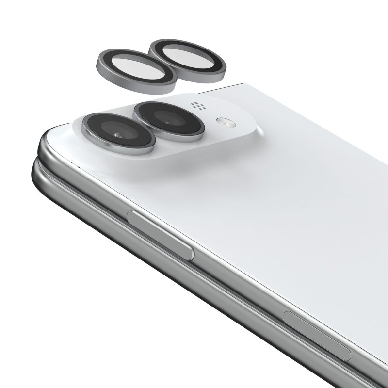 Glass Elite Anti-Reflective Camera Rings for Apple iPhone Duo - Silver - obrázek produktu