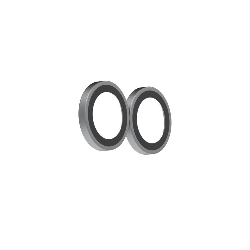Glass Elite Anti-Reflective Camera Rings for Apple iPhone Duo - Silver - obrázek č. 1
