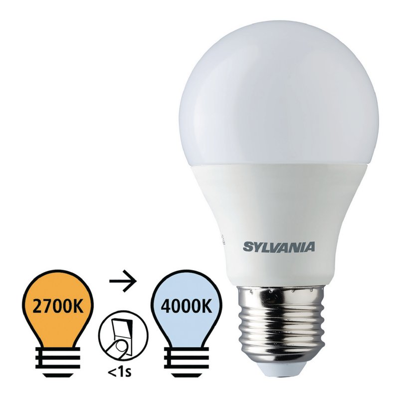 LED Žárovka E27 A60 8 W 806 lm 2700-4000 K - obrázek produktu