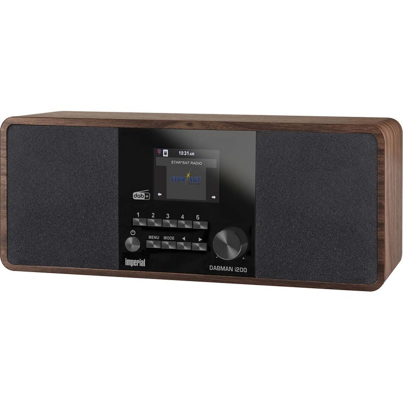 DABMAN i200 (V2) Multifunkční stereofonní rádio DAB+ / FM / Internet Vzhled dřeva 22-230-00 - obrázek č. 3