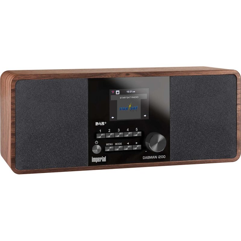DABMAN i200 (V2) Multifunkční stereofonní rádio DAB+ / FM / Internet Vzhled dřeva 22-230-00 - obrázek č. 5
