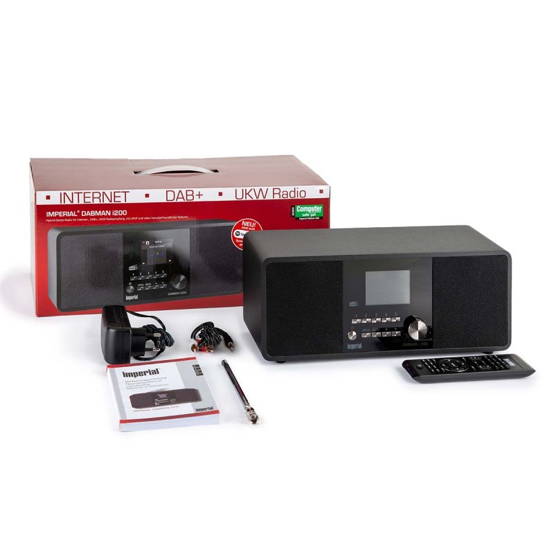 DABMAN i200 (V2) Multifunkční stereofonní rádio DAB+ / FM / Internet Black 22-231-00 - obrázek č. 9
