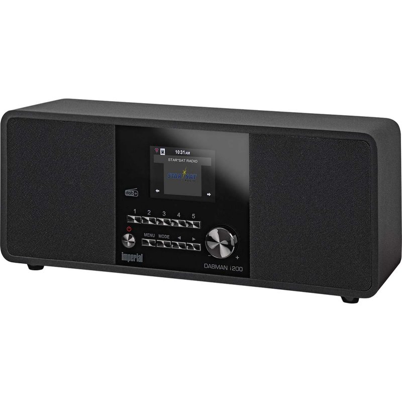 DABMAN i200 (V2) Multifunkční stereofonní rádio DAB+ / FM / Internet Black 22-231-00 - obrázek č. 2