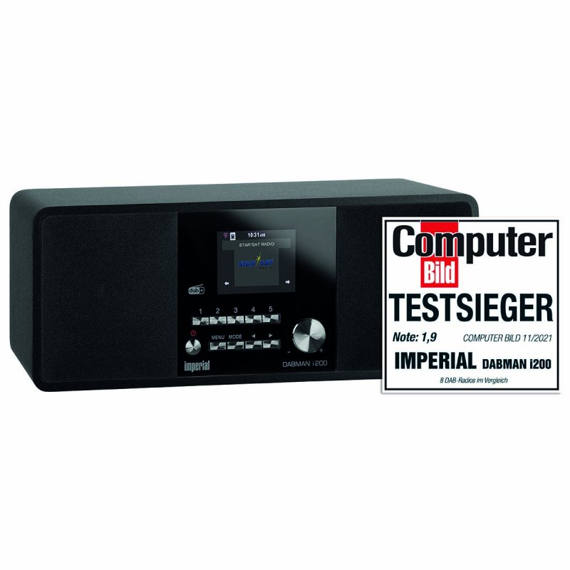 DABMAN i200 (V2) Multifunkční stereofonní rádio DAB+ / FM / Internet Black 22-231-00 - obrázek produktu