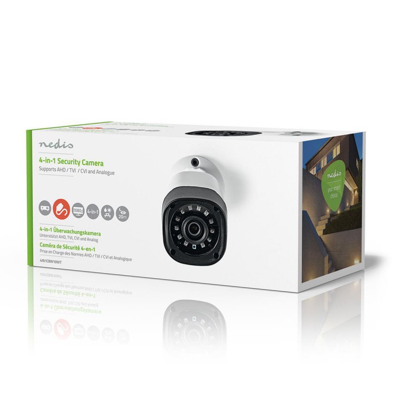 CCTV Bezpečnostní Kamera | Full HD 1080p | Noční vidění: 20 m | Síťové napájení | CMOS | Úhel záběru: 80 ° | Objektiv: 3.6 mm | - obrázek č. 9