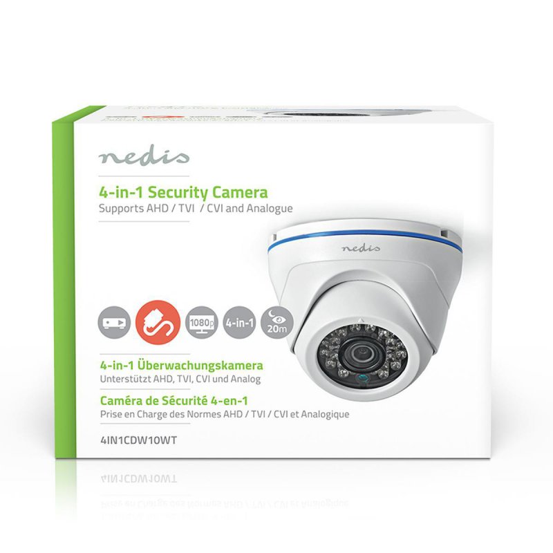 CCTV Bezpečnostní Kamera | Full HD 1080p | Noční vidění: 20 m | Síťové napájení | CMOS | Úhel záběru: 80 ° | Objektiv: 3.6 mm | - obrázek č. 2