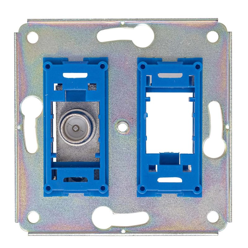 EDC2000 C Modulaire coax socket incl. white cover plate 695020783 - obrázek produktu