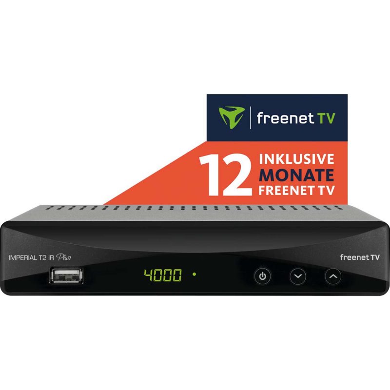 T2 IR plus přijímač DVB-T2 (včetně 12 měsíců freenet TV) 77-560-00-12 - obrázek produktu