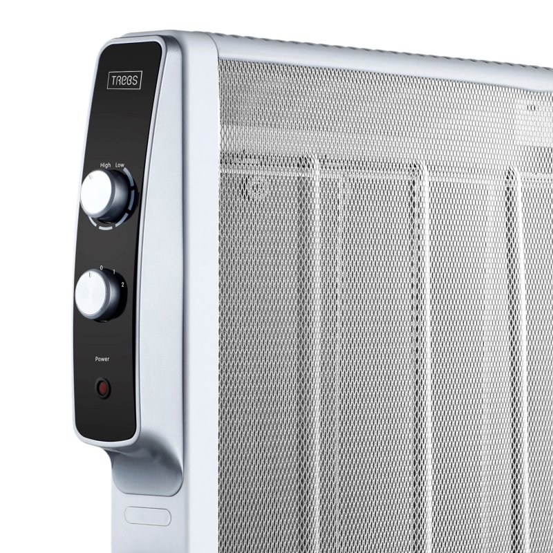 Mobilní mikotermický elektrický ohřívač na kolečkách 2000W Bílý 99400 - obrázek č. 2