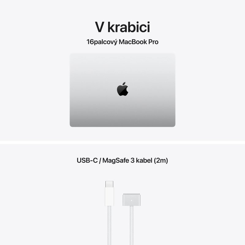 Apple MacBook Pro 16" / M5 Max / 16,2" / 3456x2234 / 36GB / 2TB / M5 Max / Tahoe / Silver - obrázek č. 2