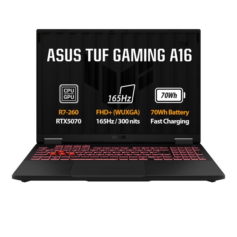ASUS 16 7 260 - RTX5070, 16 GB, 512 GB SSD, bez OS - obrázek produktu