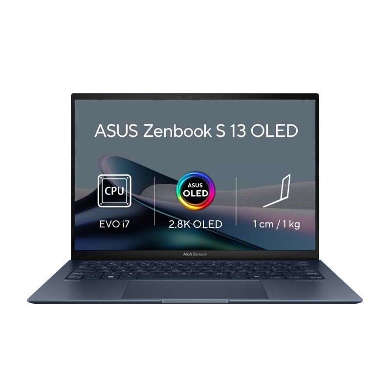 ASUS Zenbook S 13 OLED/ UX5304/ U7-155U/ 13,3"/ 2880x1800/ 16GB/ 1TB SSD/ 4C-iGPU/ W11H/ Blue/ 2R - obrázek produktu
