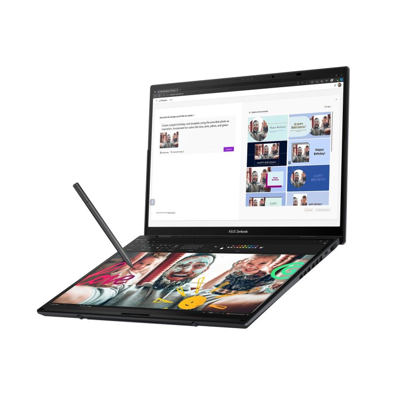 ASUS Zenbook Duo 14 OLED / UX8406CA-OLED304WZ / U9-285H / 14" / WUXGA / T / 32GB / 1TB / Intel int / W11H / Gray - obrázek č. 2