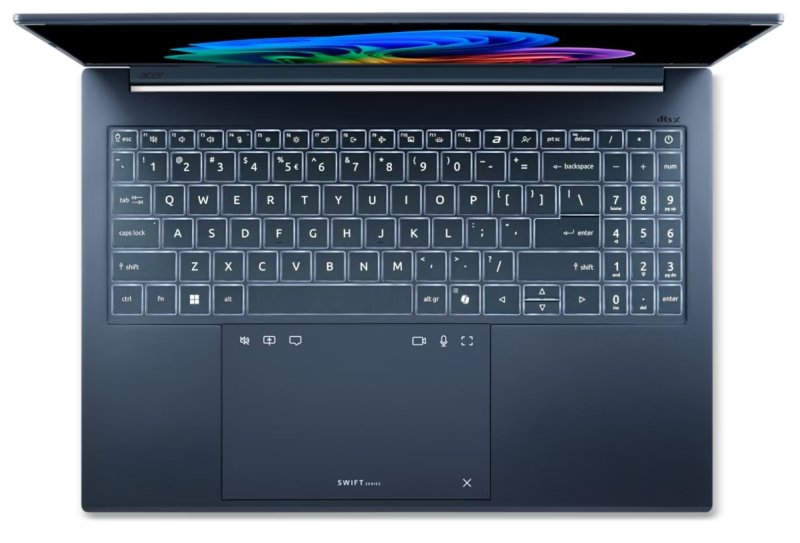 Acer Swift Go 16 AI / SFG16-A71-R0ER / AI9-465 / 16" / WUXGA / 16GB / 512GB / AMD int / W11H / Blue - obrázek č. 3