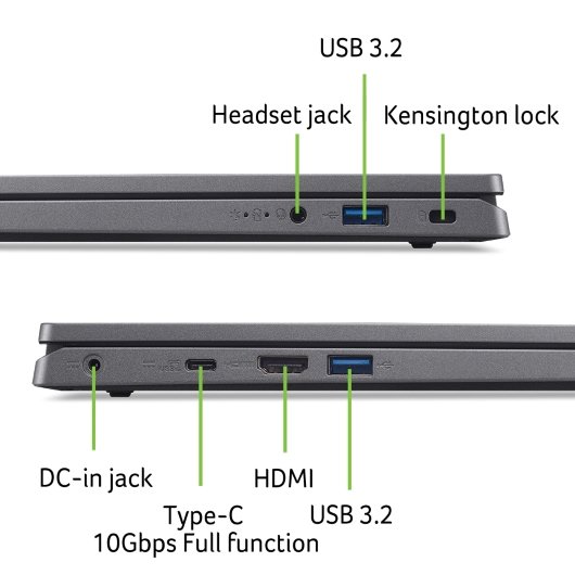 Acer Aspire 3/ 17 (A317-55P)/ i3-N305/ 17,3"/ FHD/ 8GB/ 512GB SSD/ UHD Xe/ W11H/ Gray/ 2R - obrázek č. 8