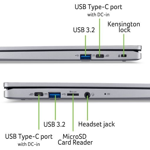 Acer Chromebook 315/ CB315-5H-C2XJ/ N100/ 15,6"/ FHD/ 8GB/ 128GB eMMC/ UHD/ Chrome/ Silver/ 2R - obrázek č. 8