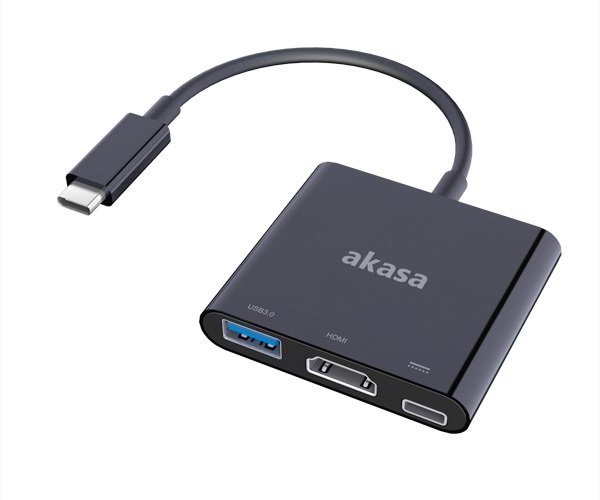 AKASA - adaptér USB typ C na HDMI s USB 3.0 - obrázek produktu
