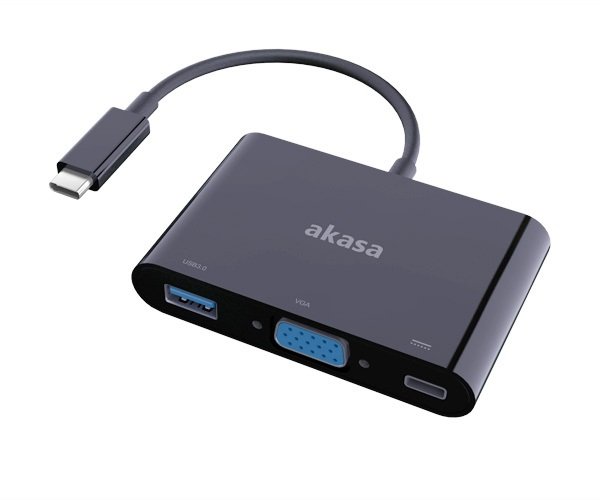 AKASA - adaptér USB typ C na D-sub s USB 3.0 - obrázek produktu