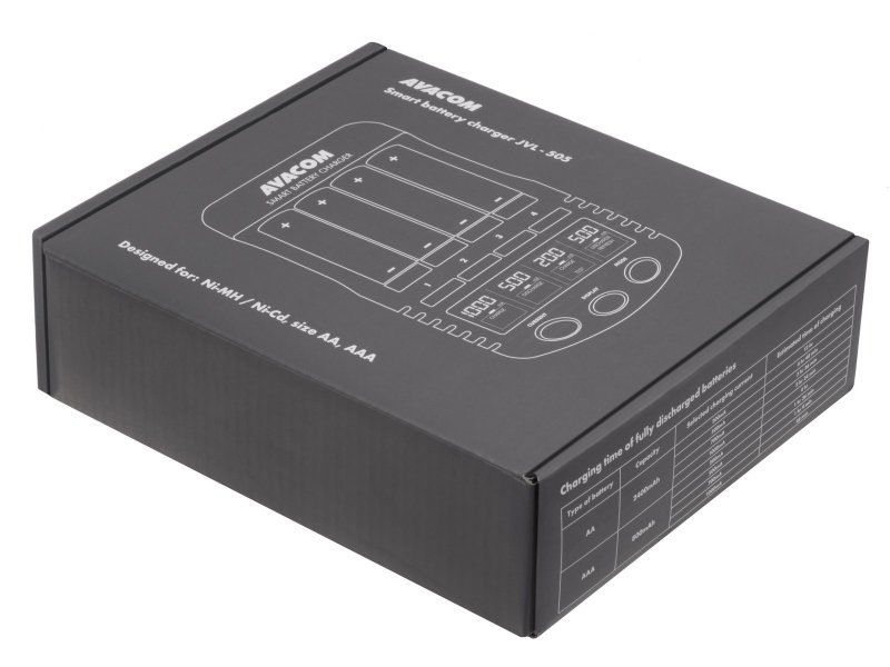 AVACOM JVL-505 inteligentní nabíječka baterií (AA, AAA) - obrázek č. 5