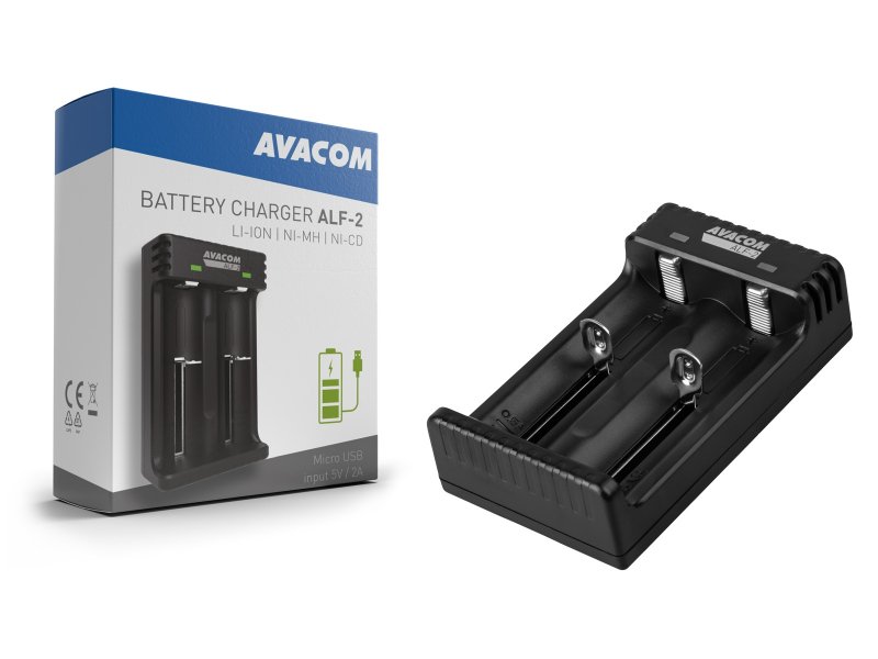 AVACOM ALF-2 - USB nabíječka baterií Li-Ion 18650, Ni-MH AA, AAA - obrázek č. 1