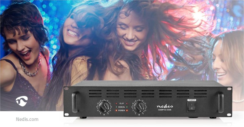PA Zesilovač | RMS na výstupu: 2x 100 W @ 8 Ohm / 2x 150 W @ 4 Ohm  AAMP16120BK - obrázek č. 9