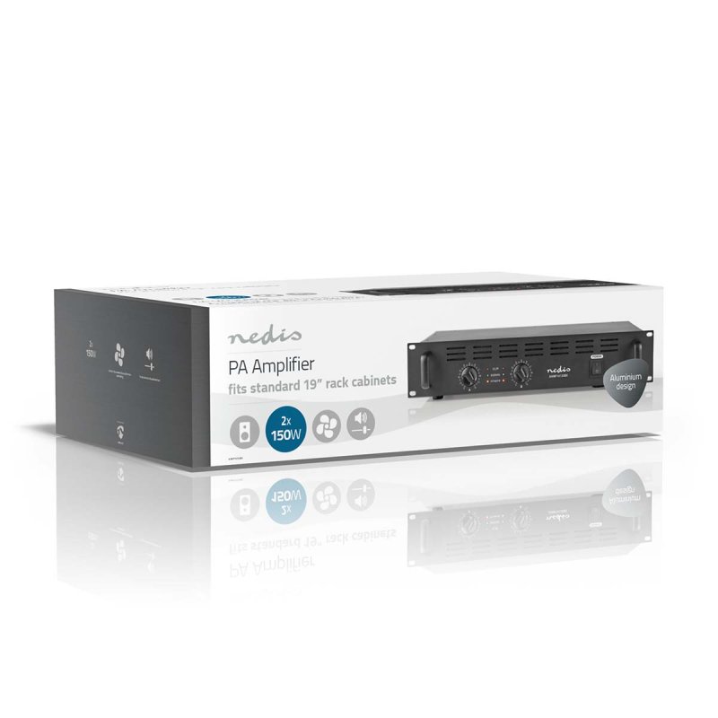PA Zesilovač | RMS na výstupu: 2x 100 W @ 8 Ohm / 2x 150 W @ 4 Ohm  AAMP16120BK - obrázek č. 8
