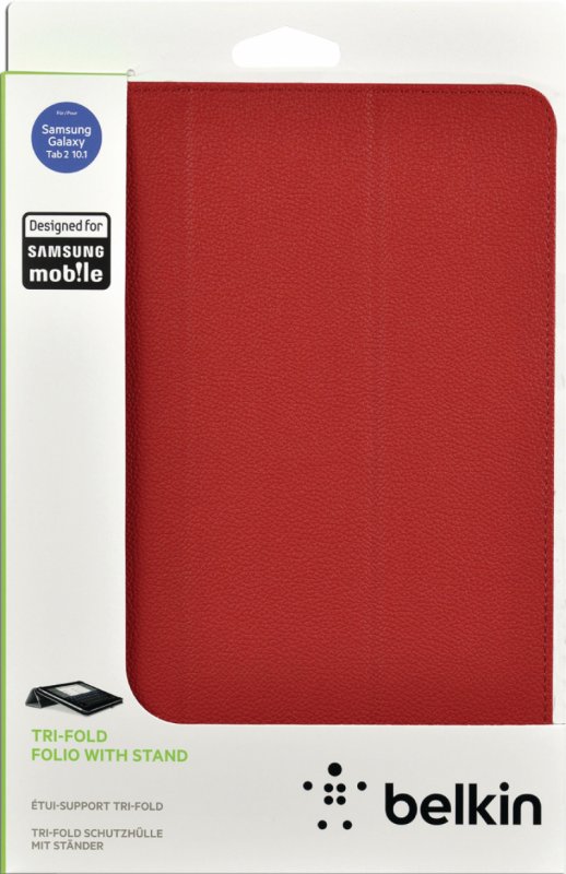 Tablet Pouzdro Folio Samsung Galaxy Tab 2 10.1" Červená - obrázek č. 1
