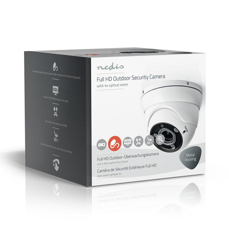 CCTV Bezpečnostní Kamera | Full HD 1080p | Noční vidění: 30 m | Síťové napájení | 1/3" CMOS | Úhel záběru: 96 ° | Objektiv: 2.8 - obrázek č. 4
