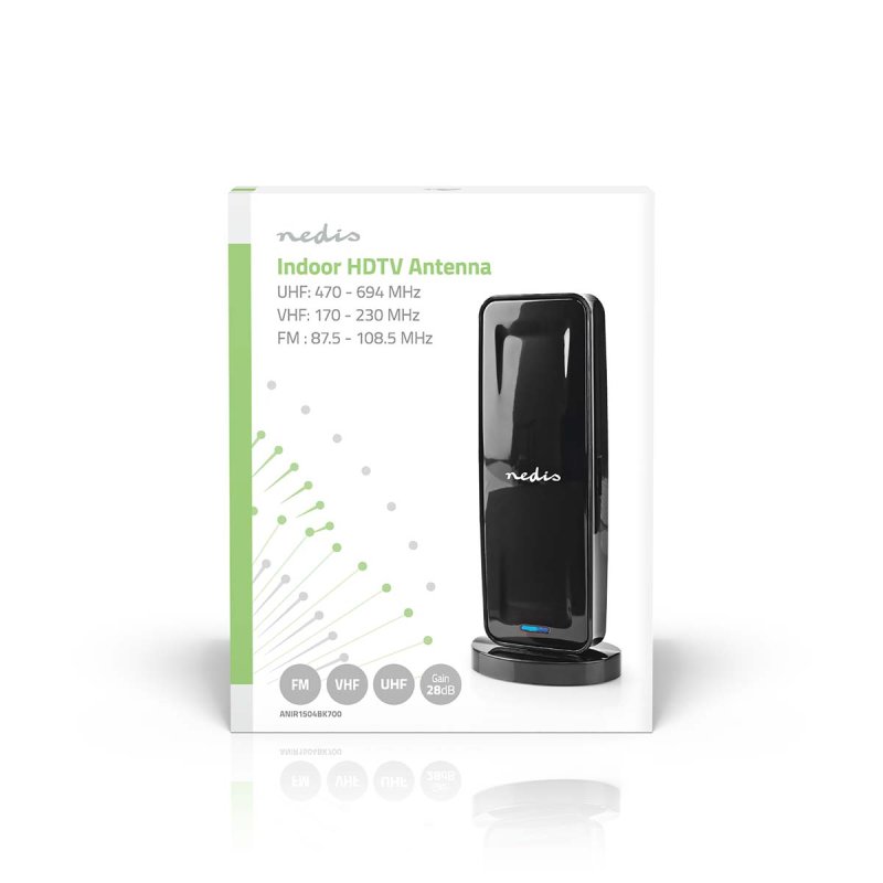 Pokojová anténa | Aktivní | FM / UHF / VHF  ANIR1504BK700 - obrázek č. 5