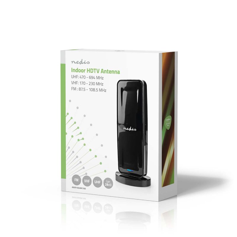 Pokojová anténa | Aktivní | FM / UHF / VHF  ANIR1504BK700 - obrázek č. 6