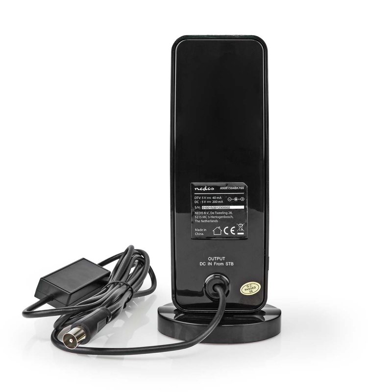 Pokojová anténa | Aktivní | FM / UHF / VHF  ANIR1504BK700 - obrázek č. 2