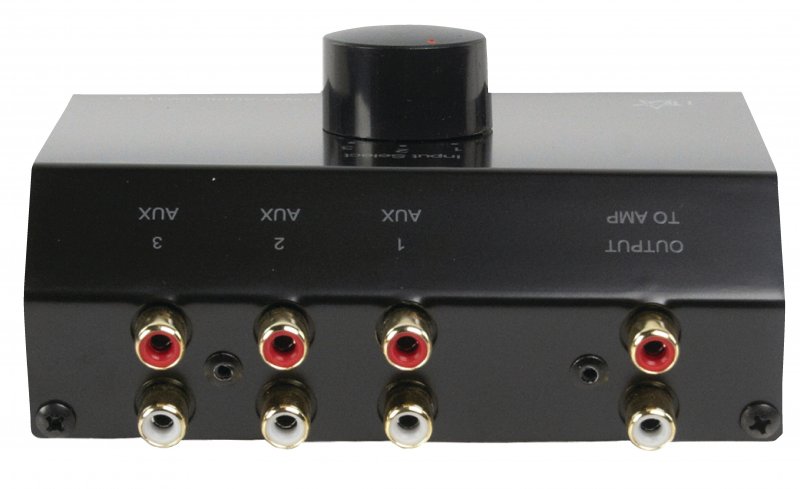 Analogový Audio Přepínač 3x (2x RCA Zásuvka) - 2x RCA Zásuvka Černá - obrázek č. 2